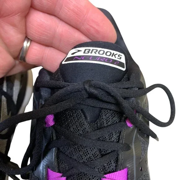 Brooks Neuro 2 Women's Running Shoes Size 11 Black Purple‎ 1202351B099 - Picture 15 of 16